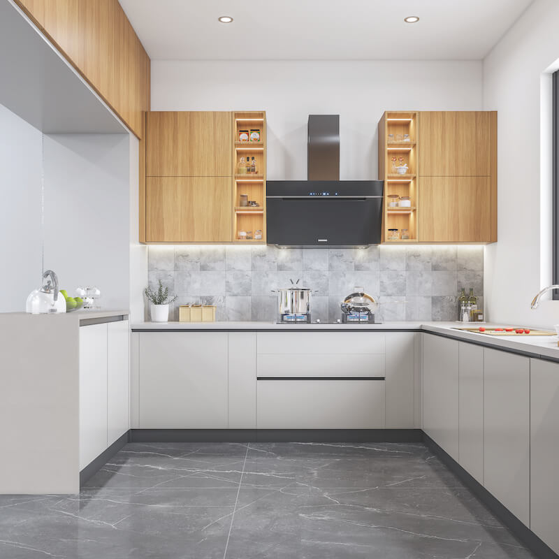 Modern kitchen installation