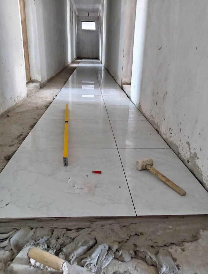 Bathroom tiling